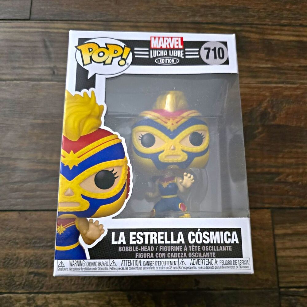 Funko Pop! Marvel Lucha Libre La Estrella Cósmica #710 Bobble-Head Vinyl